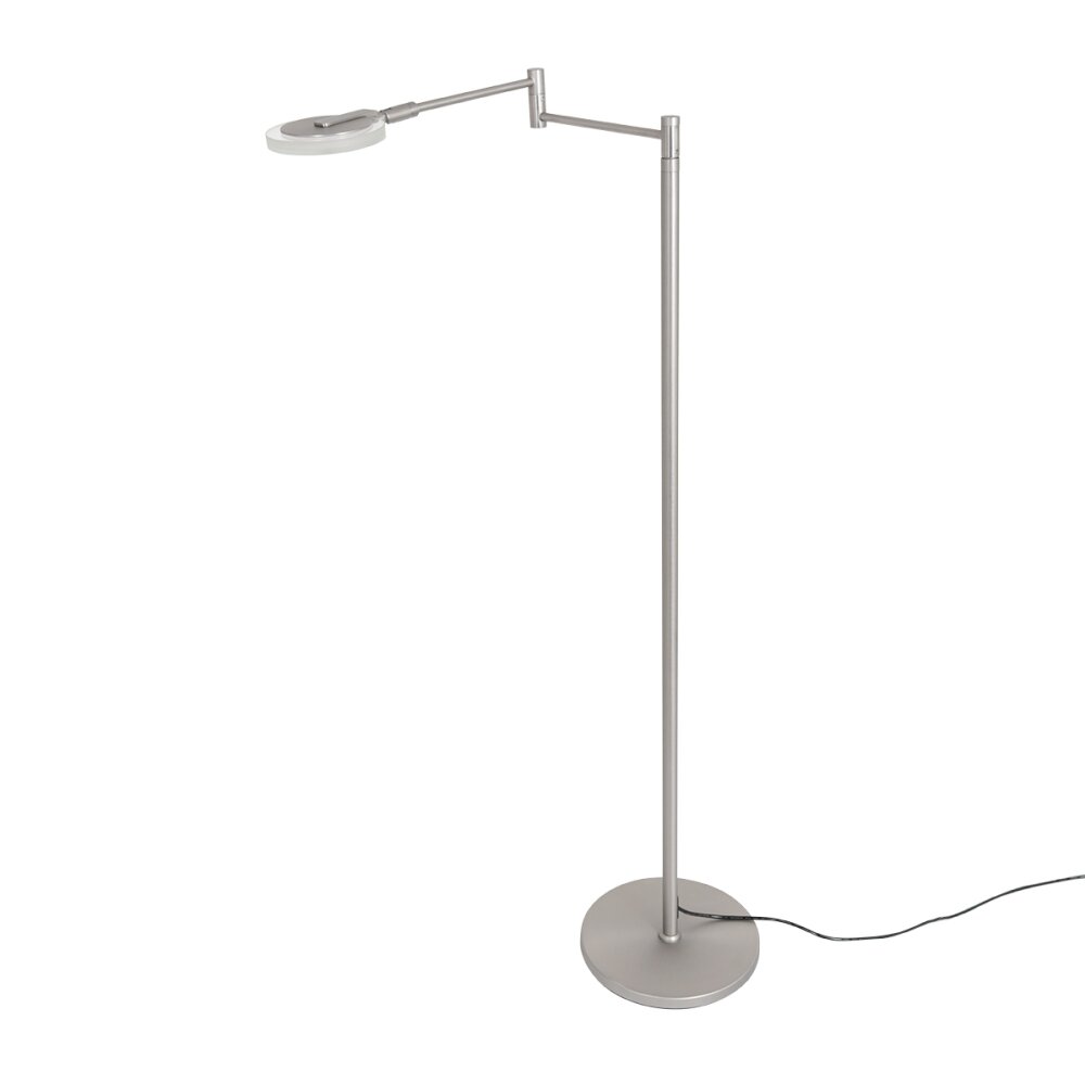 Steinhauer Turound Lampada da terra LED Acciaio satinato, 1-Luce