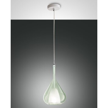 Fabas Luce Lila Lampada a Sospensione Bianco, 1-Luce