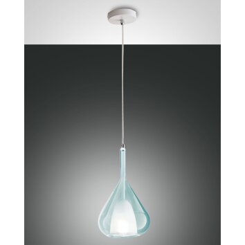 Fabas Luce Lila Lampada a Sospensione Bianco, 1-Luce