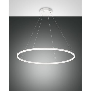 Fabas Luce Giotto Lampada a Sospensione LED Bianco, 1-Luce