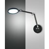 Fabas Luce Regina Applique LED Nero, 1-Luce