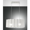 Fabas Luce Glicine Lampada a Sospensione Bianco, 2-Luci