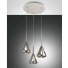 Fabas Luce Tris Lampada a Sospensione Bianco, 3-Luci