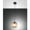 Fabas Luce Dock Lampada a Sospensione Nero, 1-Luce