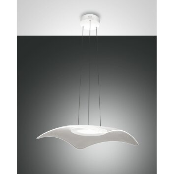 Fabas Luce Ibiza Lampada a Sospensione LED Bianco, 1-Luce