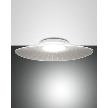 Fabas Luce Vela Plafoniera LED Bianco, 1-Luce