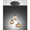 Fabas Luce Nordal Lampada a Sospensione Nero, 3-Luci