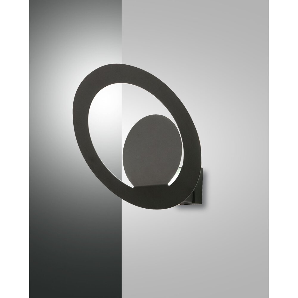 Fabas Luce Hector Applique LED Nero, 1-Luce main product photo