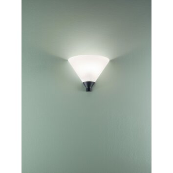 Fabas Luce Vincent Applique Nero, 1-Luce