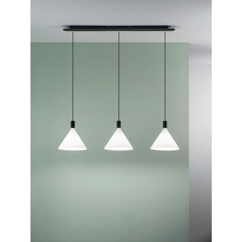Fabas Luce Vincent Lampada a Sospensione Nero, 3-Luci main product photo