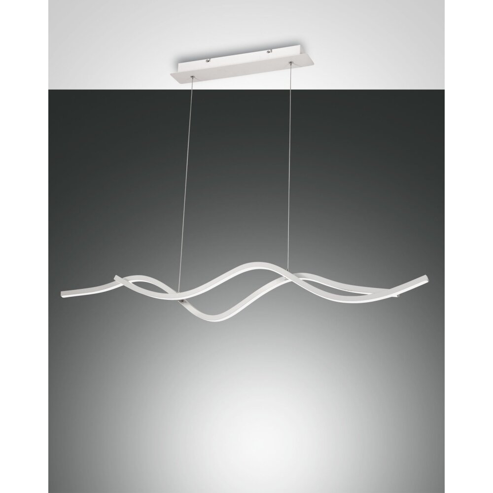 Fabas Luce Sinuo Lampada a Sospensione LED Bianco, 2-Luci main product photo