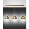 Fabas Luce Glow Lampada a Sospensione Ottone, 3-Luci