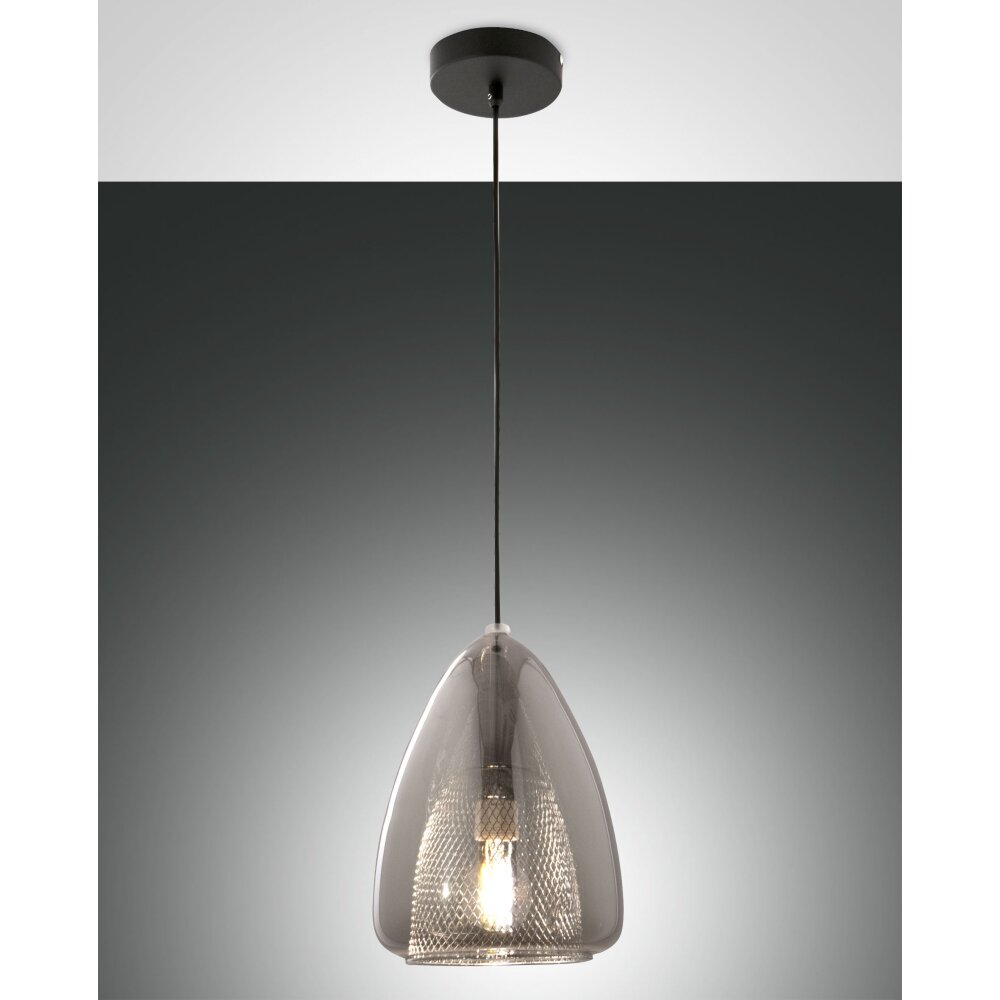 Fabas Luce Britton Lampada a Sospensione Nero, 1-Luce main product photo