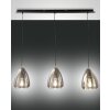 Fabas Luce Britton Lampada a Sospensione Nero, 3-Luci