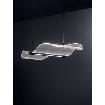 Fabas Luce Fenice Lampada a Sospensione LED Nero, 1-Luce