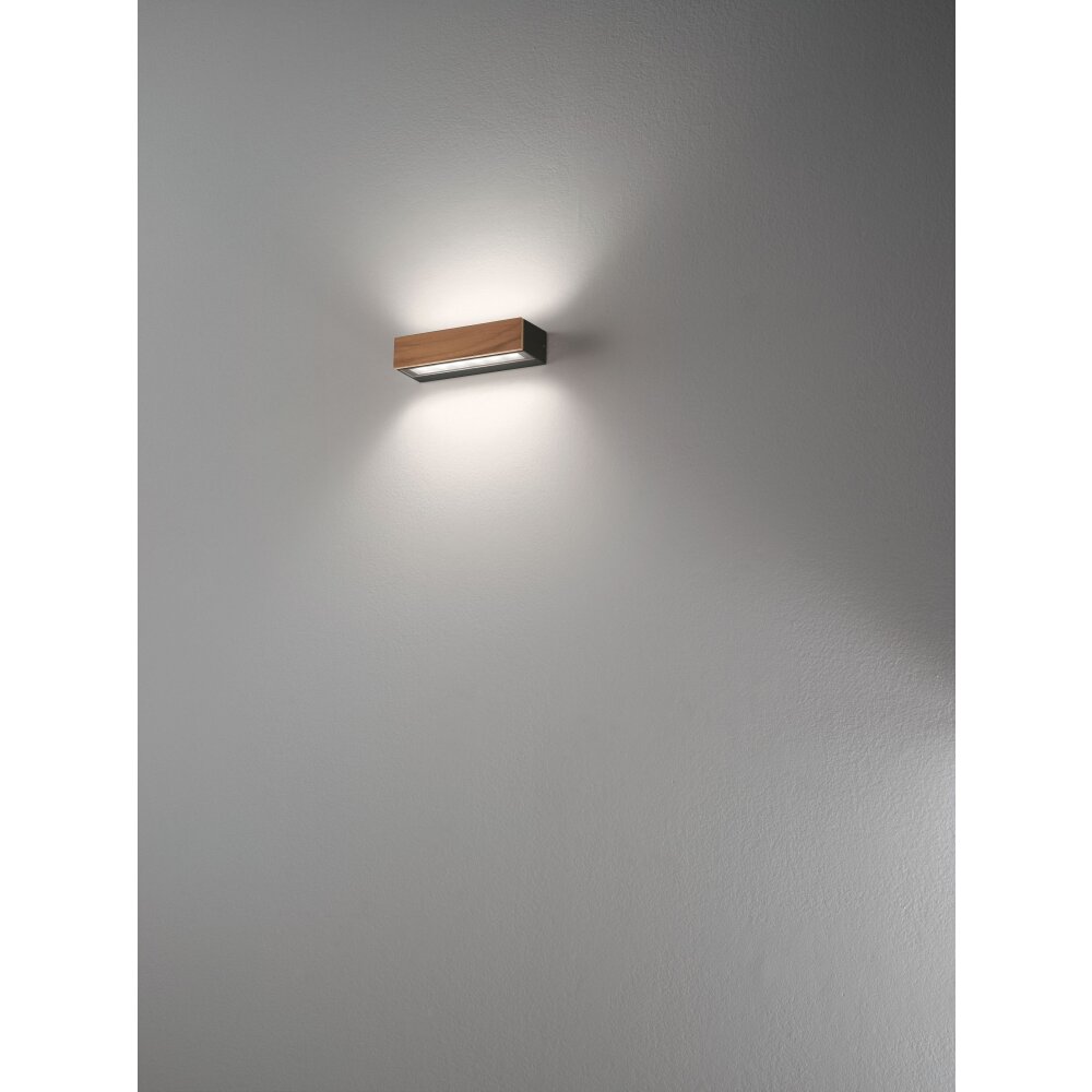 Fabas Luce Hazel Applique LED Legno scuro, Nero, 1-Luce main product photo