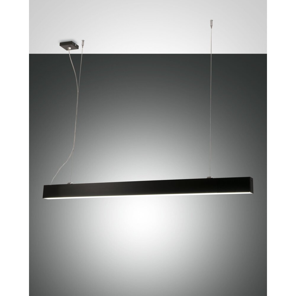 Fabas Luce Next Lampada a Sospensione LED Nero, 2-Luci main product photo