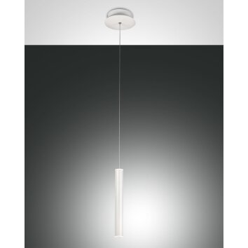 Fabas Luce Prado Lampada a Sospensione LED Bianco, 1-Luce
