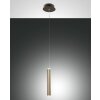 Fabas Luce Prado Lampada a Sospensione LED Oro, Nero, 1-Luce