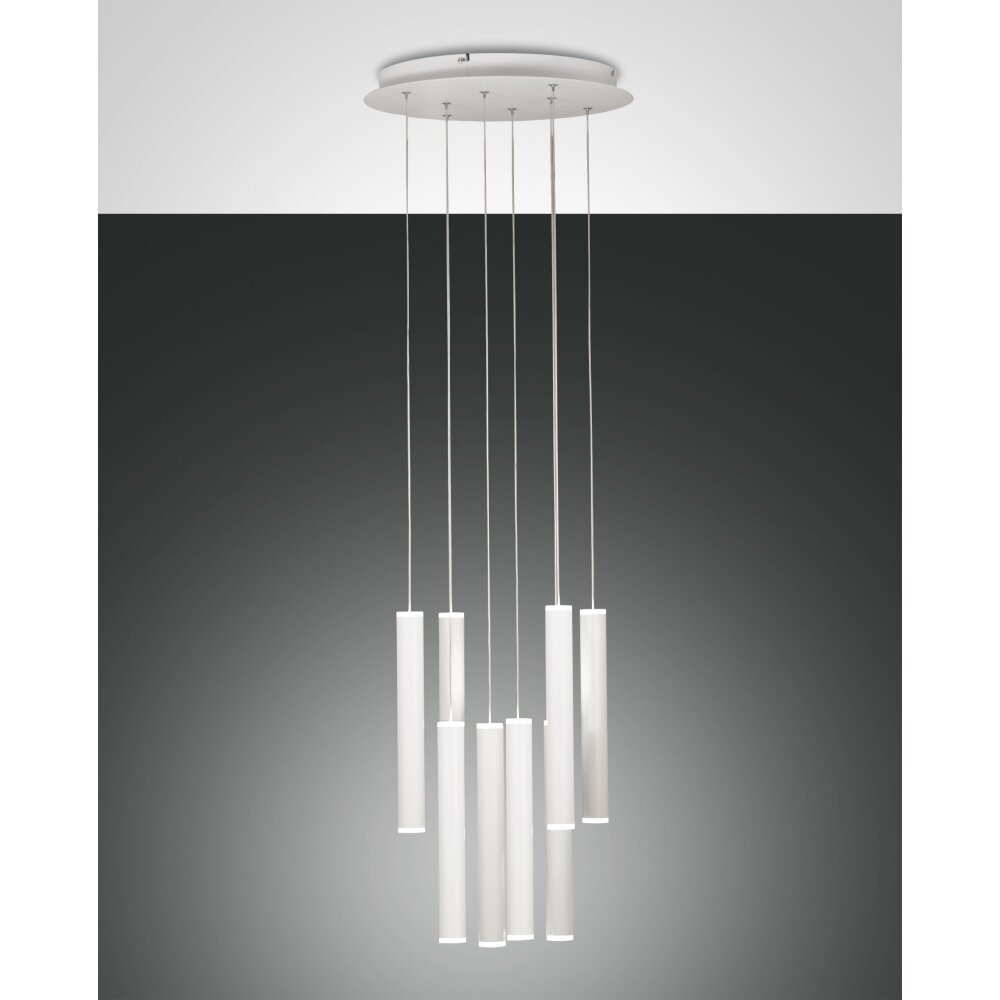 Fabas Luce Prado Lampada a Sospensione LED Bianco, 8-Luci main product photo