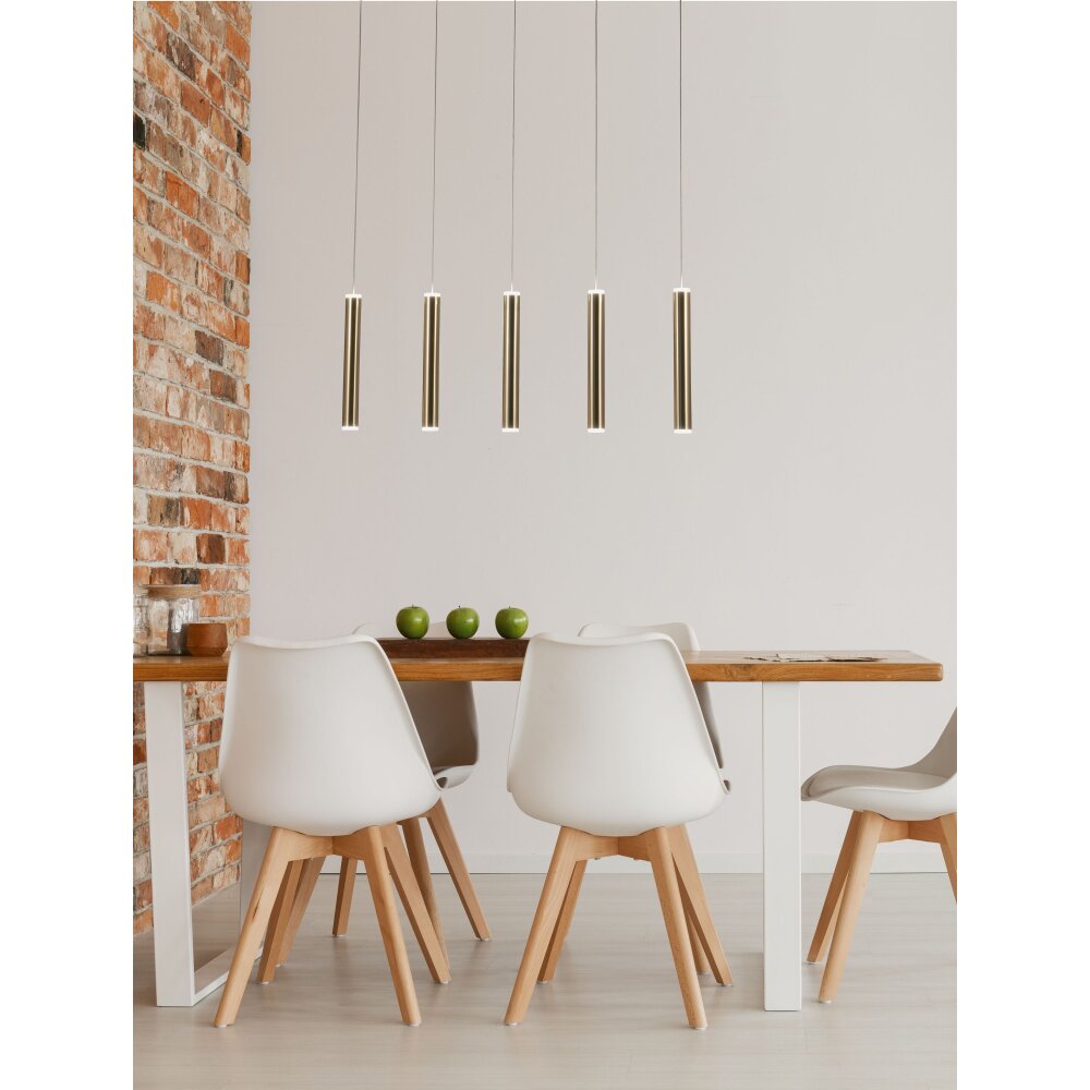 Fabas Luce Prado Lampada a Sospensione LED Oro, Nero, 5-Luci main product photo