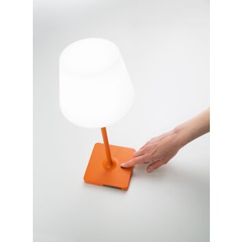 Fabas Luce Adam Lampada da tavolo LED Arancione, 1-Luce