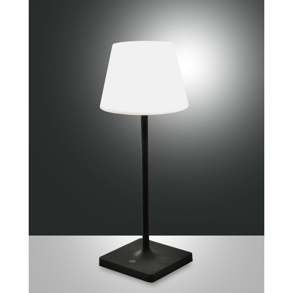 Fabas Luce Adam Lampada da tavolo LED Grigio, 1-Luce main product photo