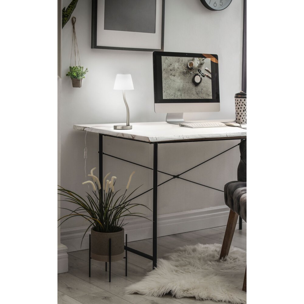 Fabas Luce Ibla Lampada da tavolo LED Nichel opaco, 1-Luce main product photo