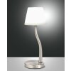 Fabas Luce Ibla Lampada da tavolo LED Nichel opaco, 1-Luce