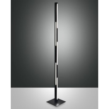 Fabas Luce Ling Lampada da terra LED Nero, 1-Luce