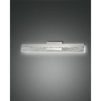 Fabas Luce Sinis Lampada da specchio LED Cromo, 1-Luce