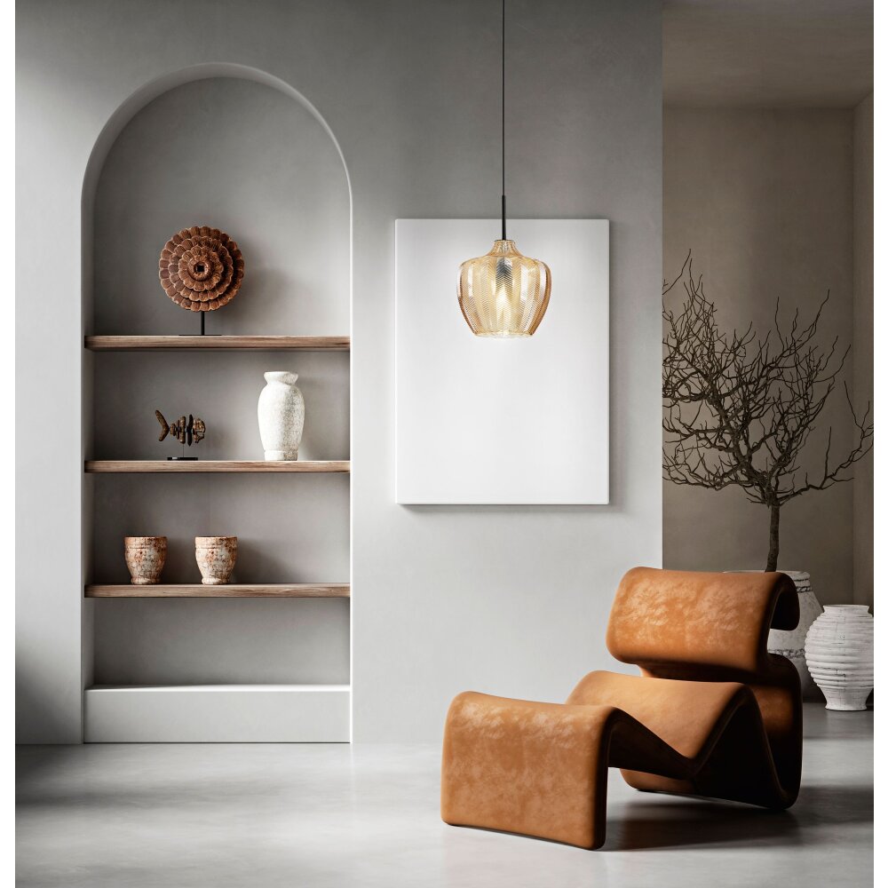 Fabas Luce Gallura Lampada a Sospensione Nero, 1-Luce main product photo