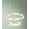 Fabas Luce Palau Lampada a Sospensione LED Oro, 2-Luci