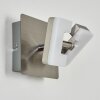 Bobeiro Applique LED Nichel opaco, 1-Luce