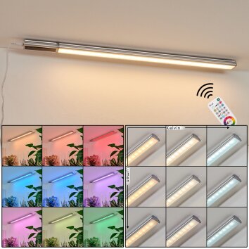 Raivo Illuminazione sottopensile LED Nero, Argento, 1-Luce, Telecomando, Cambia colore