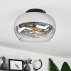 Molloy Plafoniera Chiaro, Grigio fumo, 1-Luce