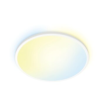 Philips WiZ SuperSlim Plafoniera LED Bianco, 1-Luce