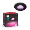 Philips Hue Xamento Lampada da incasso LED Nero, 1-Luce, Cambia colore