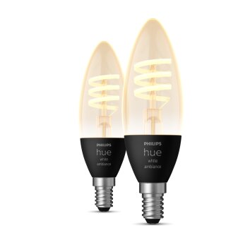 Philips Hue Set di 2 LED E14 da 4,6 Watt 2200-4500 Kelvin 350 Lumen