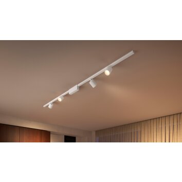 Philips Hue Perifo Plafoniera Set di base LED Bianco, 4-Luci, Cambia colore