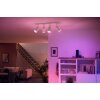 Philips Hue Fugato Plafoniera LED Bianco, 4-Luci, Cambia colore