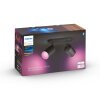 Philips Hue Fugato Plafoniera LED Nero, 2-Luci, Cambia colore