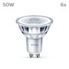 Philips Classic Set di 6 LED GU10 da 4,6 Watt 4000 Kelvin 390 Lumen