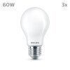 Philips Classic Set di 3 LED E27 7 Watt 2700 Kelvin 806 Lumen