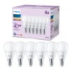 Philips Classic Set di 6 LED E14 da 4,9 Watt 2700 Kelvin 470 Lumen