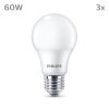 Philips Classic Set di 3 LED E27 8 Watt 2700 Kelvin 806 Lumen