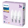 Philips Classic Set di 3 LED E14 da 2,8 Watt 2700 Kelvin 250 Lumen