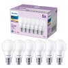 Philips Classic Set di 6 LED E27 8 Watt 2700 Kelvin 806 Lumen