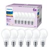 Philips Classic Set di 6 LED E27 7 Watt 2700 Kelvin 806 Lumen