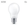 Philips Classic Set di 6 LED E27 7 Watt 2700 Kelvin 806 Lumen